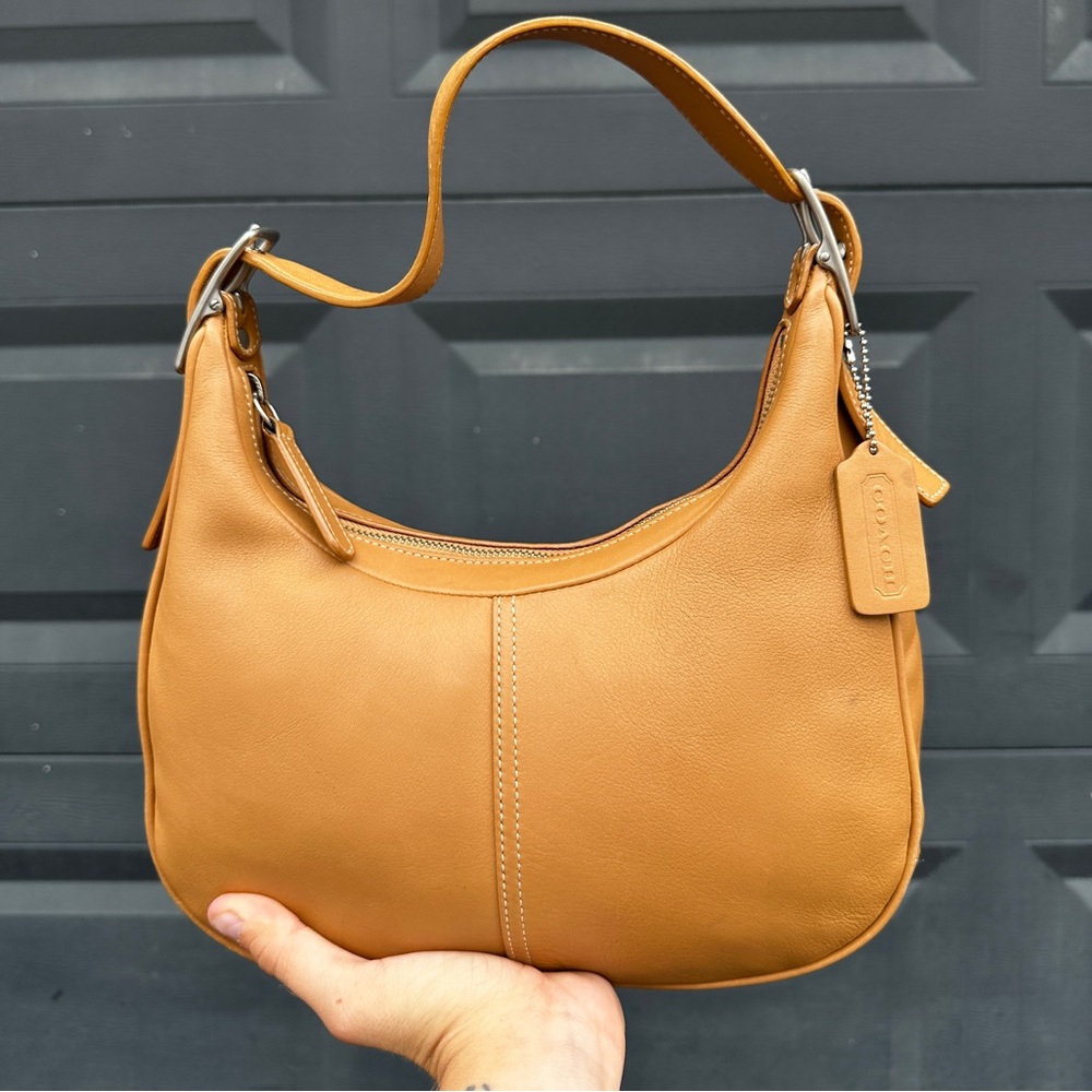 Vintage Y2k Coach Camel Legacy Shoulder Bag